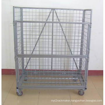 Wire Mesh Container with Wheel (SLL07-L009)